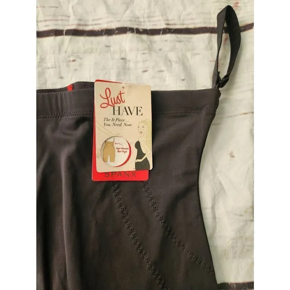 Spanx Lust Have High Waisted‎ Mid Thigh Shaper Size Large NWT